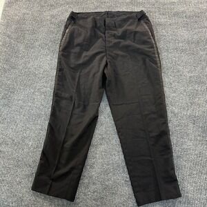 Unbranded Mens Vintage Tuxedo Dress Pants 32x26 Black Satin Side Stripe